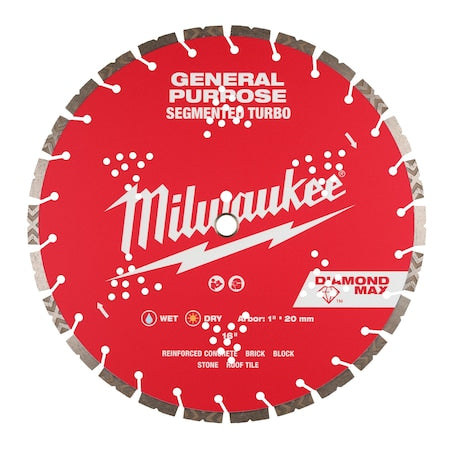 16" Diamond Max Segmented Turbo, General Purpose Diamond Blade