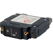 7543 C-Series Flat Rocker Circuit Breaker - Single Pole - 20A