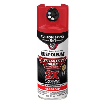 Automotive Enamel Spray,Solvent,Red