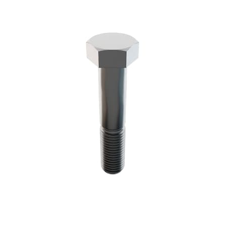 316, 1"-8 Hex Head Cap Screw, Plain Stainless Steel, 5 in L, 5 PK