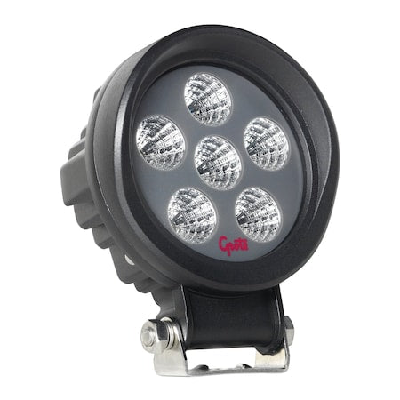 Work Light, 1600 lm, Round, LED, 6" H