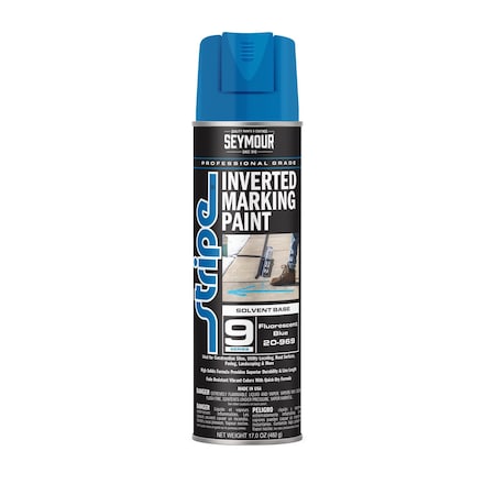 Aervoe 9 Series Marking Paint (Solvent Based), Blue Fluorescent (17oz)