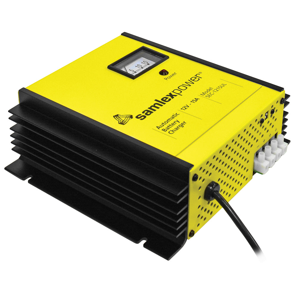 15A Battery Charger - 12V - 3-Bank - 3-Stage w/Dip Switch & Lugs