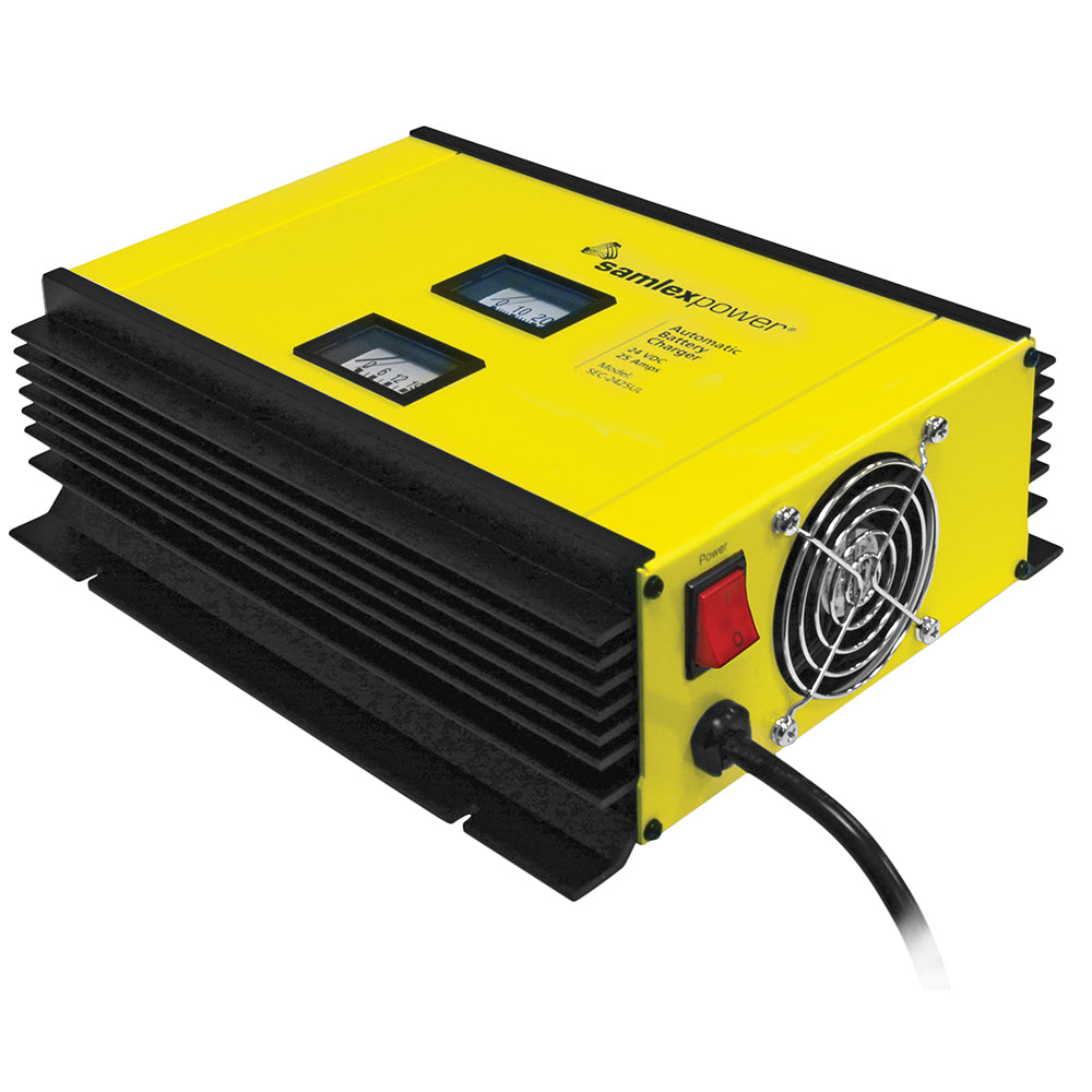 25A Battery Charger - 24V - 2-Bank - 3-Stage w/Dip Switch & Lugs - Includes Temp Sensor