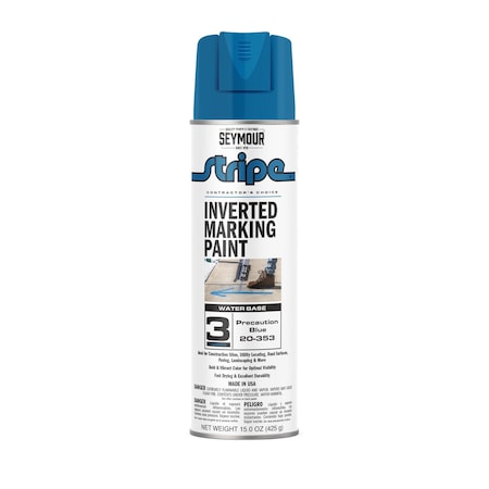 Aervoe 3 Series Marking Paint (Water Based), Precaution Blue (15oz)