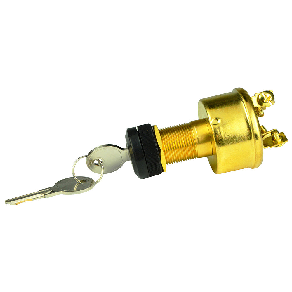 4-Position Brass Ignition Switch - Accessory/OFF/Ignition & Accessory/Start