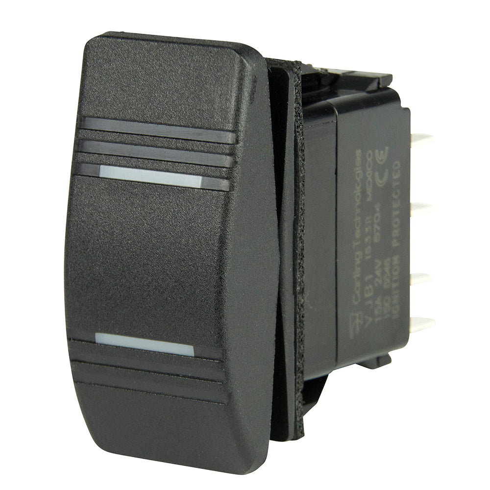 DPDT Contura Switch - 2-Amber LEDs - ON/OFF/ON