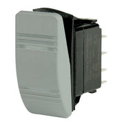 DPDT Contura Switch - 2-Amber LEDs - Gray - ON/ON
