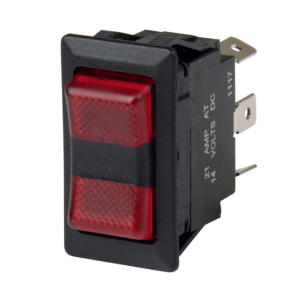 SPDT Rocker Switch - 2-LEDs - 12V/24V - ON/OFF/ON