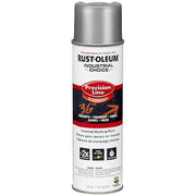 Precision Line Marking Paint, 16 oz, Silver, Solvent -Based