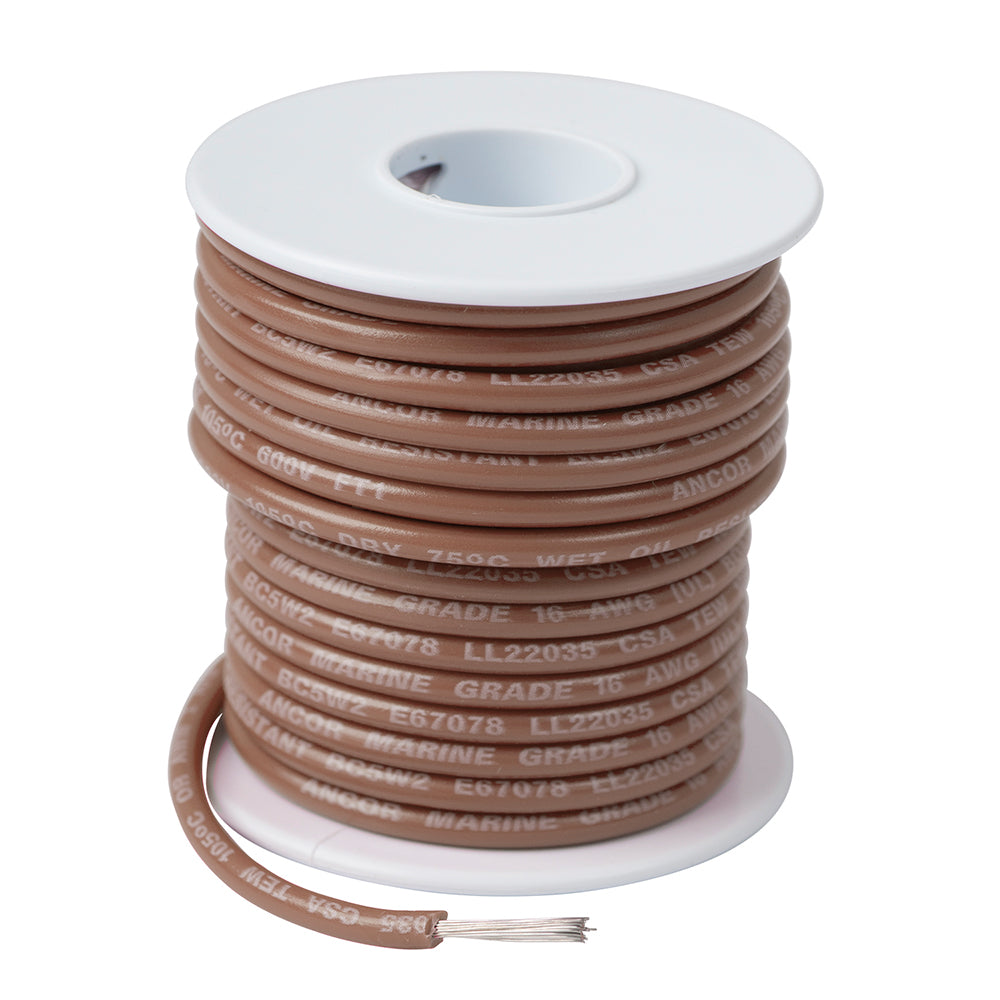 Tan 14 AWG Tinned Copper Wire - 100'