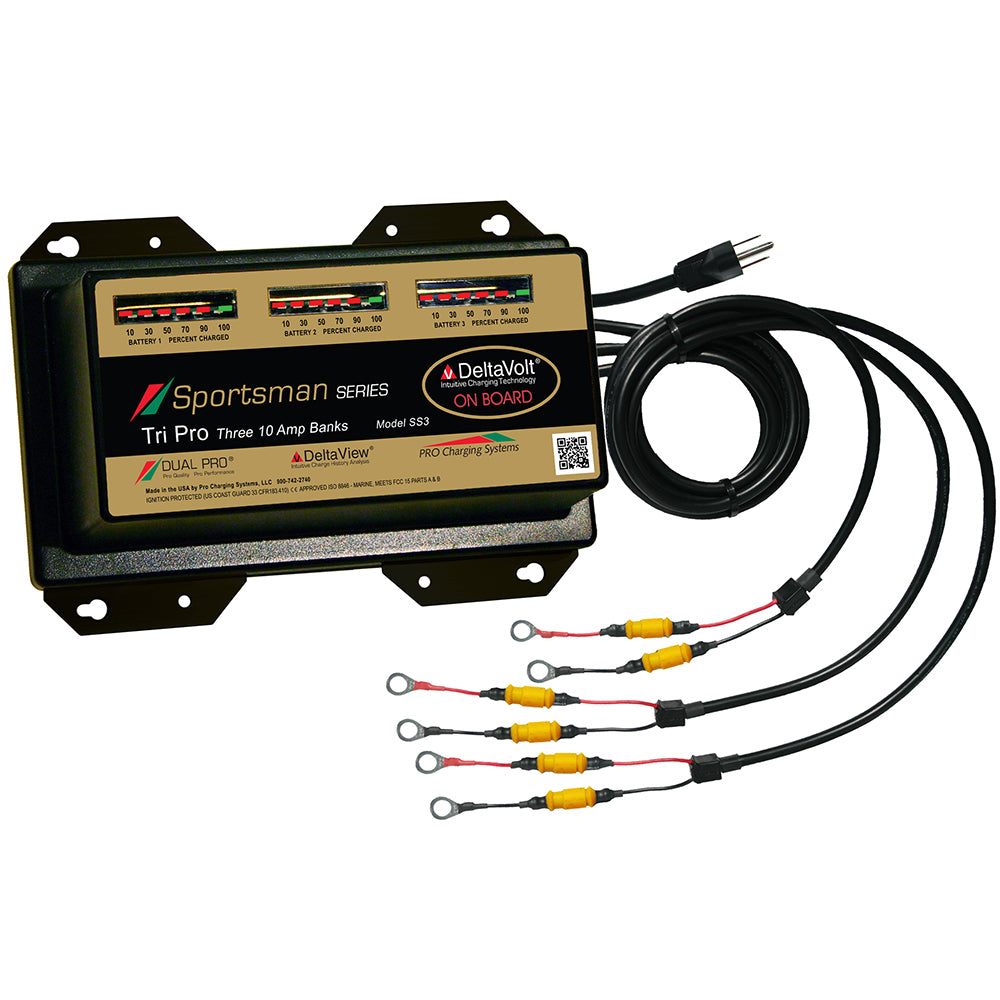 Sportsman Series Battery Charger - 30A - 3-10A-Banks - 12V-36V