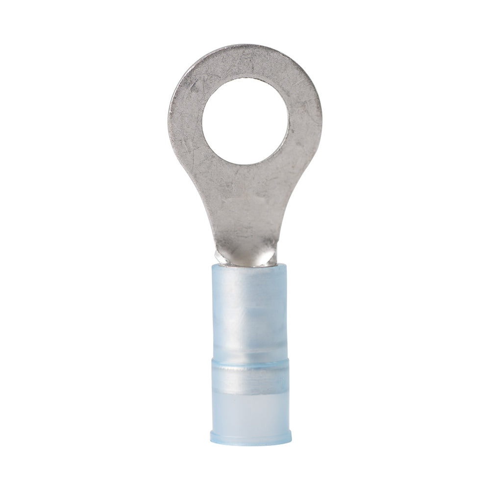 16-14 AWG - 1/4" Nylon Ring Terminal - 100-Pack