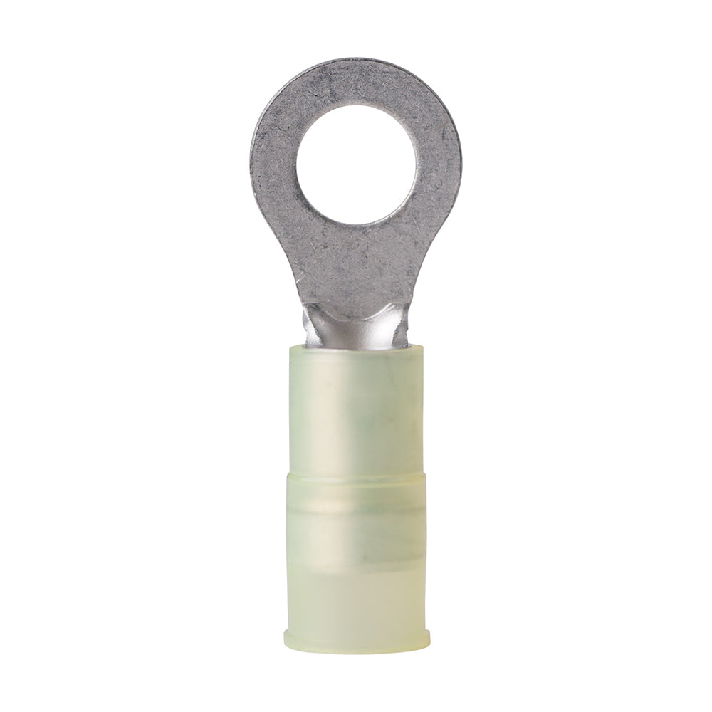 12-10 AWG - 1/4" Nylon Ring Terminal - 100-Pack
