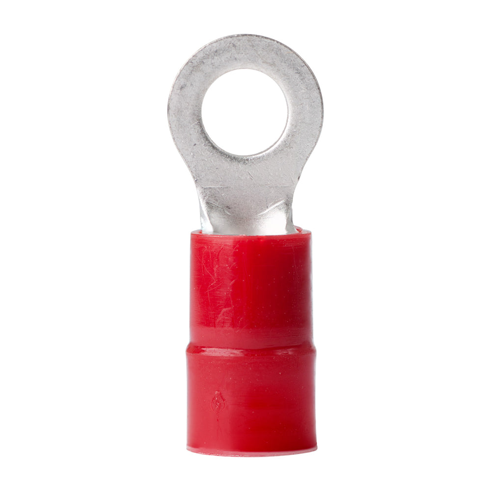 8 AWG - 1/4" Nylon Ring Terminal - 25-Pack