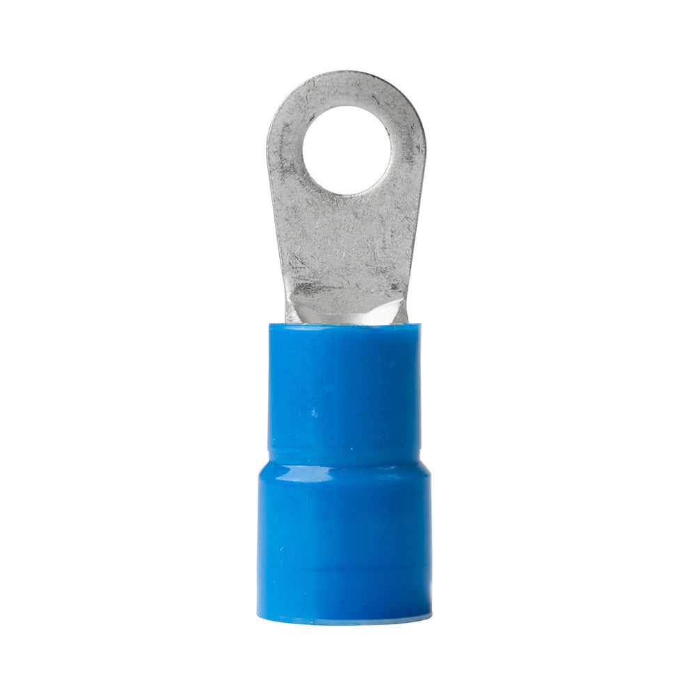 6 AWG - 1/4" Nylon Ring Terminal - 25-Pack