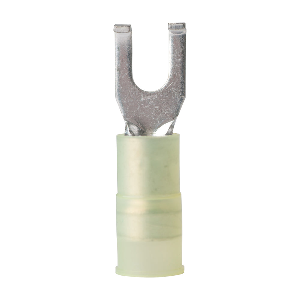 12-10 AWG - #8 Nylon Flanged Spade Terminal - 25-Pack