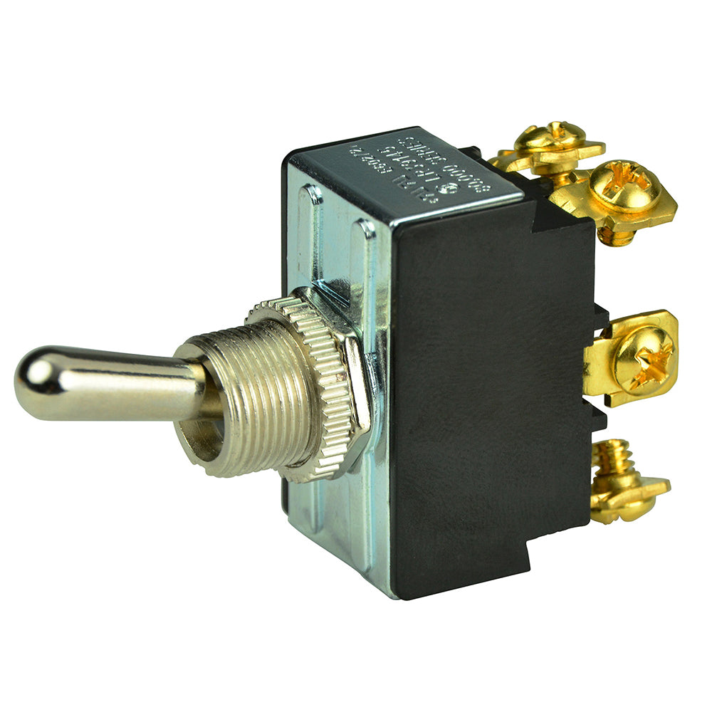 DPDT Chrome Plated Toggle Switch - ON/OFF/ON
