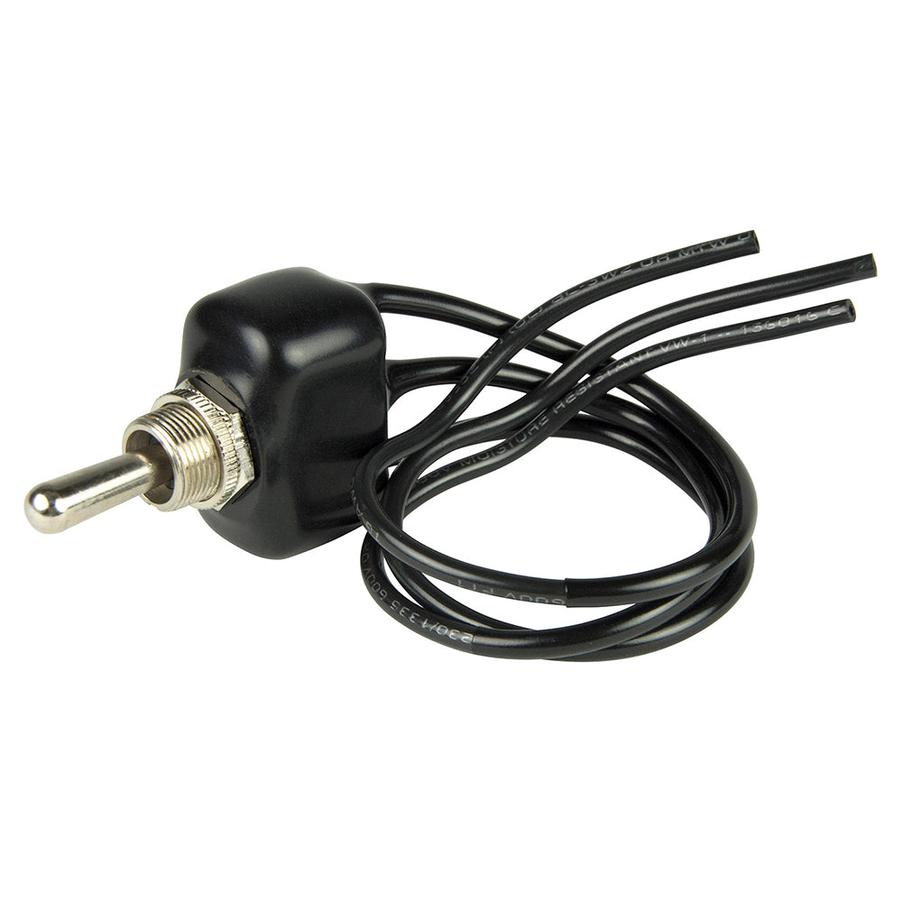 SPDT Chrome Plated Sealed Dipped Toggle Switch - (ON)/OFF/(ON)