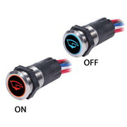 4181 Backlit Push Button Switch OFF/(ON) - 15A
