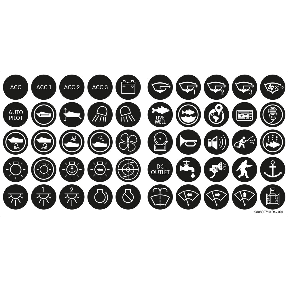 4230 Push Button Switch Label Kit