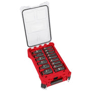 15 pc. SHOCKWAVE Impact Duty 1/2 in. Drive SAE Deep Well Socket Set with PACKOUT Compact Organizer