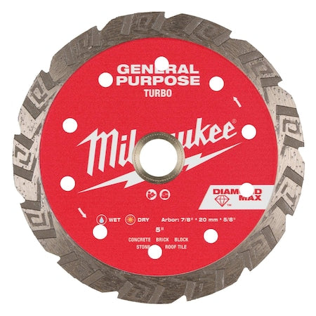 5" DIAMOND MAX Turbo, General Purpose Diamond Blade