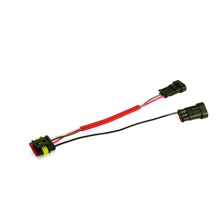ADAPTER HARNESS, 3-PIN AMP TO 4-PIN AMP