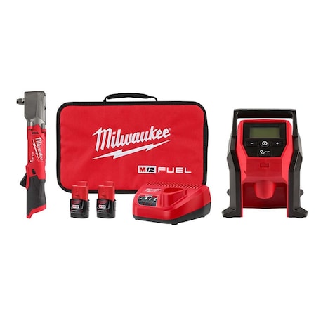 M12 FUEL Impact Wrench Kit+ M12 Inflator