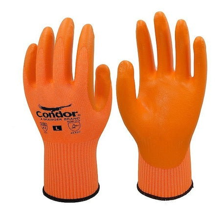 Coated Cut-Resistant Gloves, Cut Level A2 ,Nitrile ,Foam ,L 1 PR