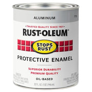 Rust Prevenative Paint, Metallic, Metallic Aluminum, 1 qt.