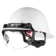 Hard Hat Visor,6" H,Clear,Polycarbonate