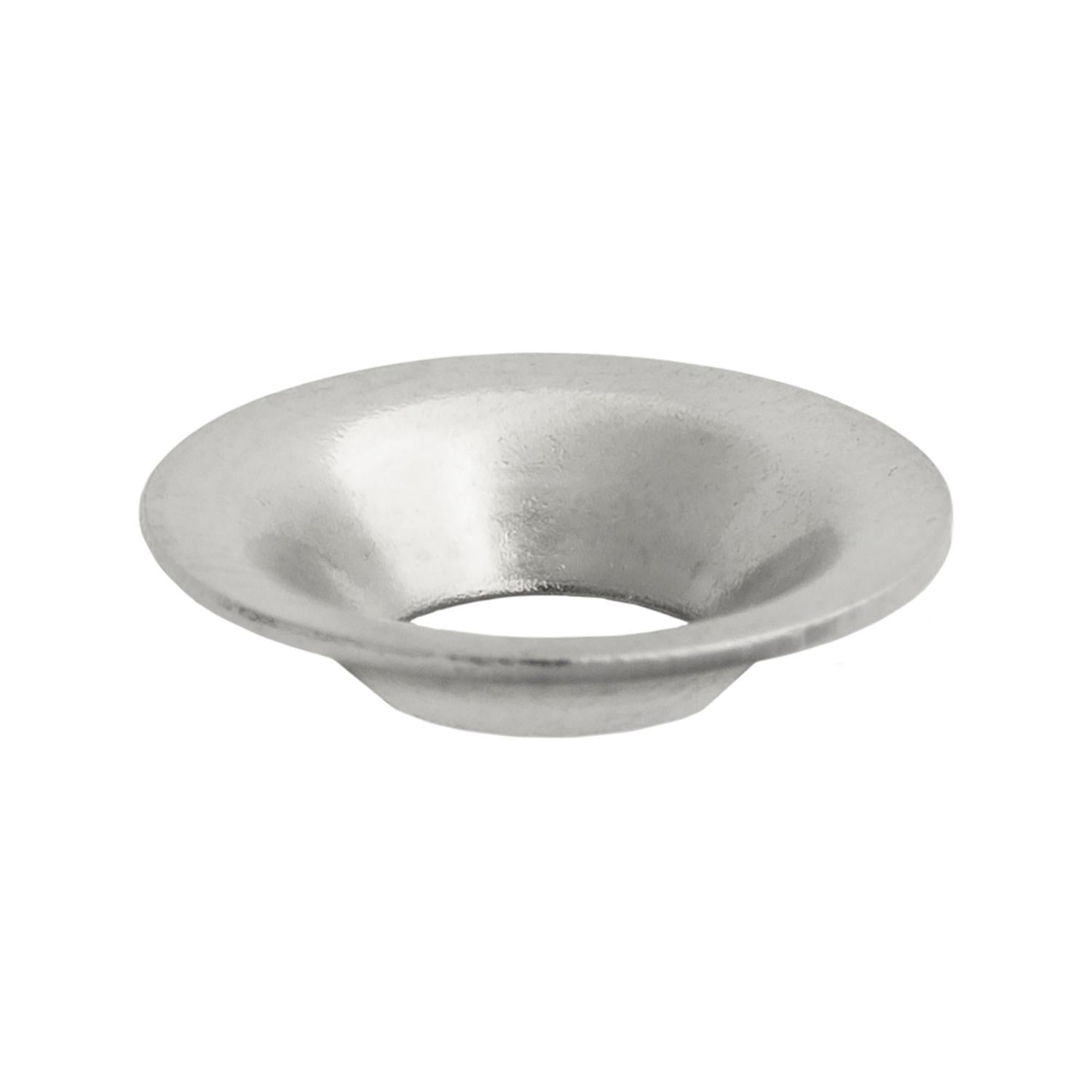 #6 Flush Brass Finishing Washer Nickel