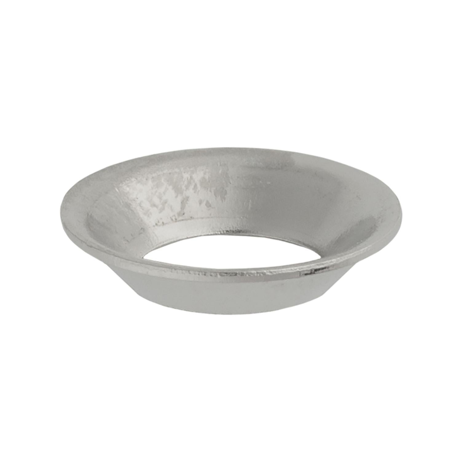 #8 Flush Brass Finishing Washer Nickel
