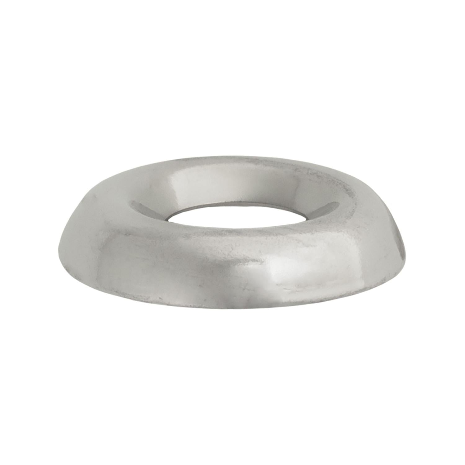 #6 Countersunk Brass Finishing Washer Nickel