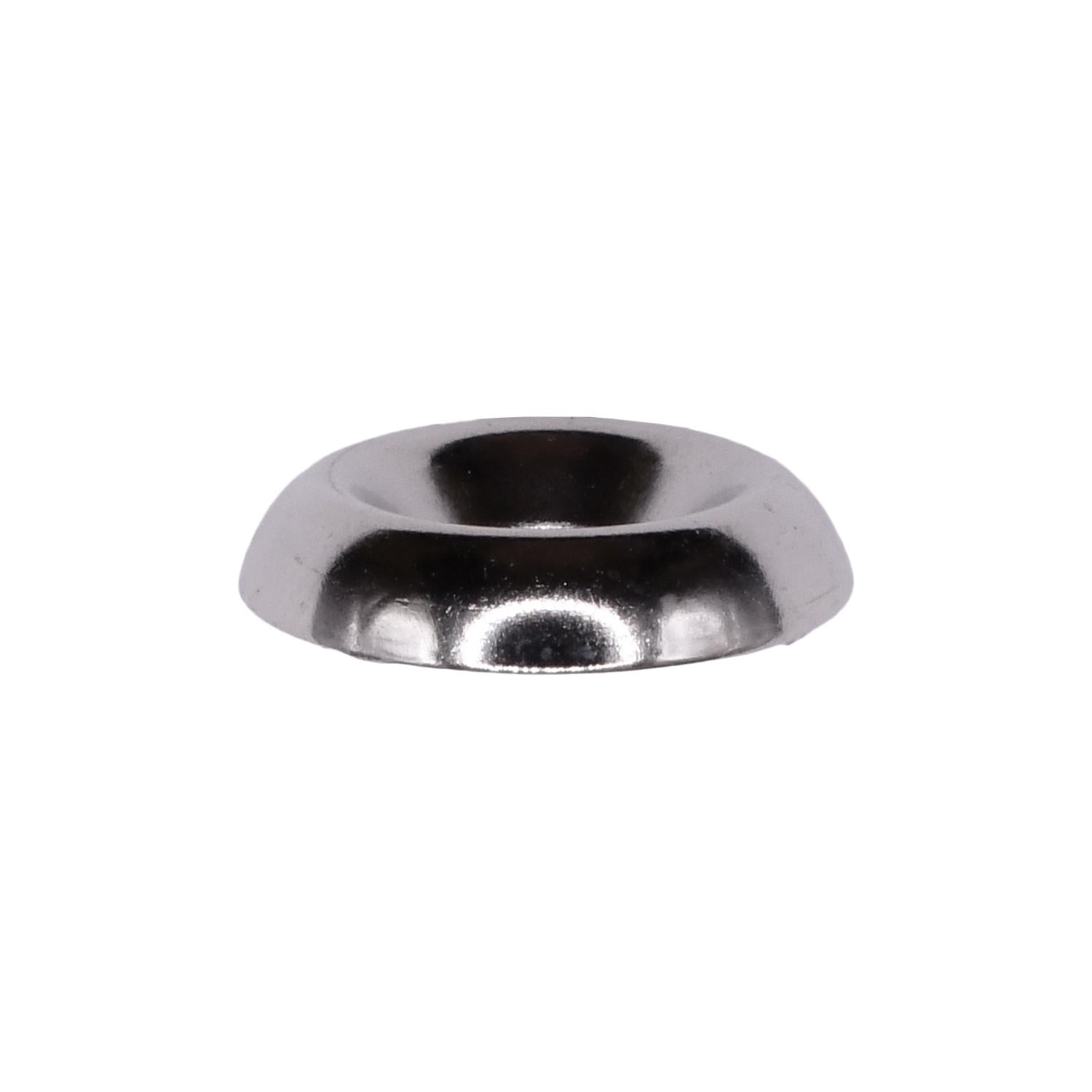#8 Countersunk Brass Finishing Washer Nickel