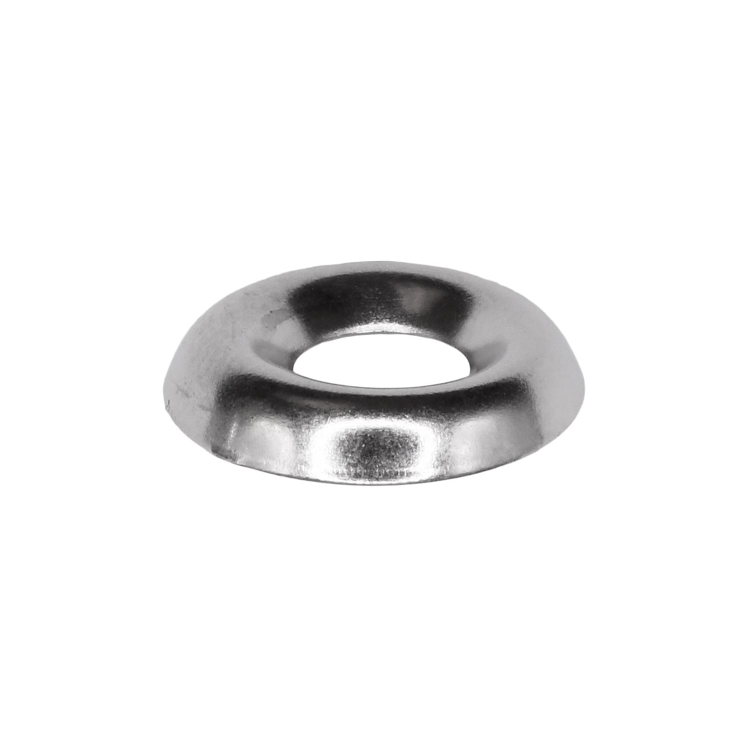 #10 Countersunk Brass Finishing Washer Nickel