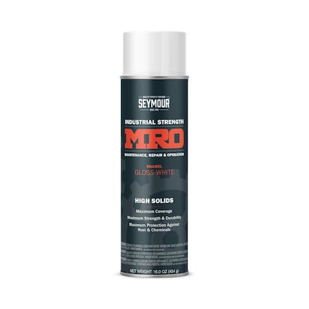 MRO Industrial Spray Paint, Gloss White