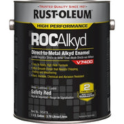 Interior/Exterior Paint, High Gloss, Oil Base, Safety Red, 1 gal