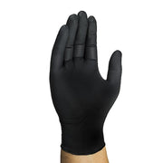 D15, Disposable Gloves, 6 mil Palm, Nitrile, Powder-Free, L (10), 100 PK, Black