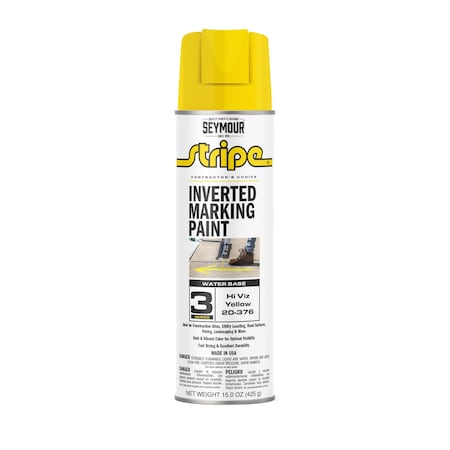 Aervoe 3 Series Marking Paint (Water Based), Hi Viz Yellow (15oz)
