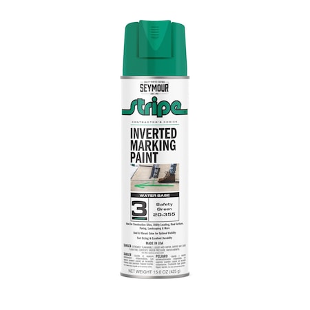 Aervoe 3 Series Marking Paint (Water Based), Safety Green (15oz)