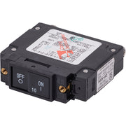 7441 UL-489 Circuit Breaker - 10A Flat Rocker
