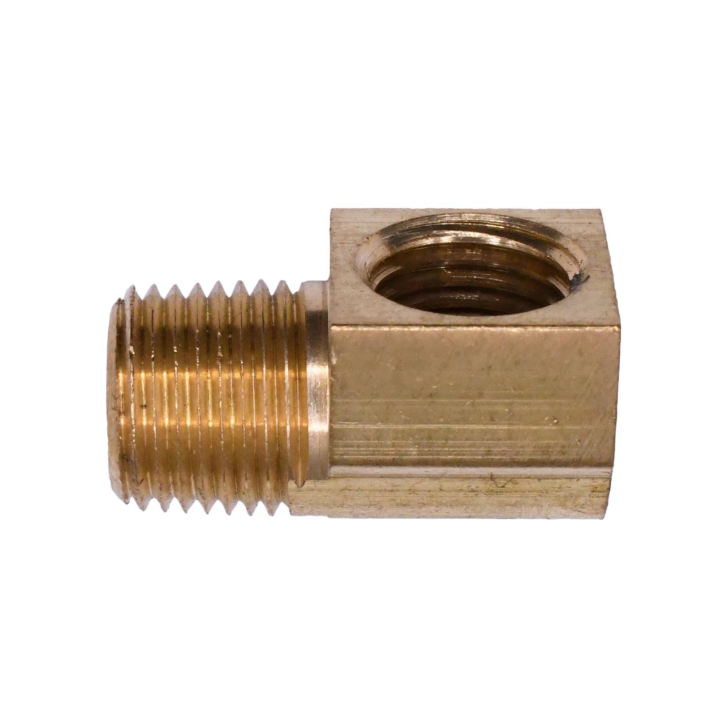 Brass 90 Degree Inverted Flare 3/16" To Male Pipe 1/8" Adapter