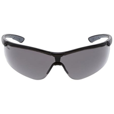 Klondike (KD7), Safety Glasses, Anti-Scratch, Gray Lens, Black/Gray Frame, Half Frame
