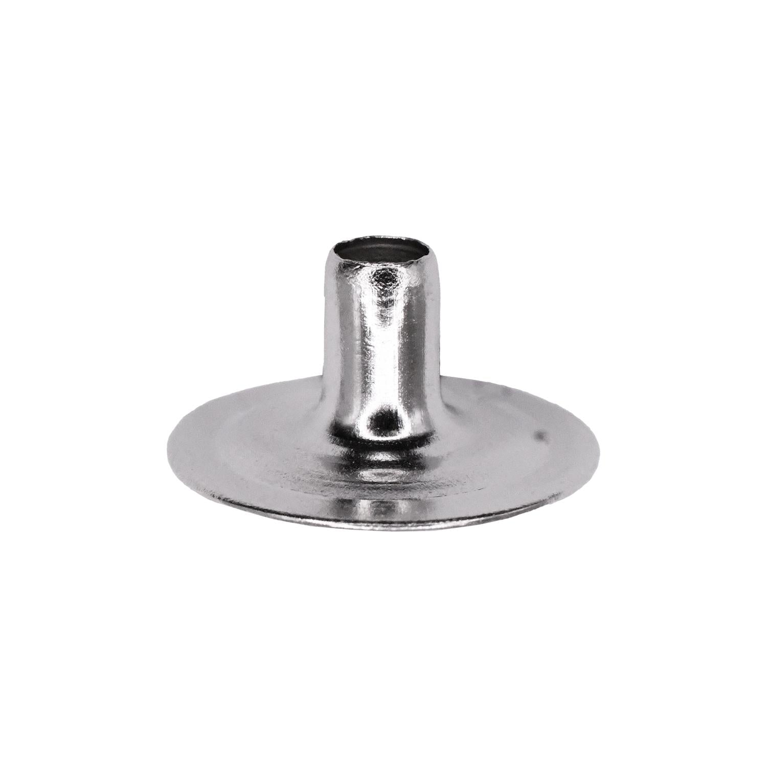 Nickel On Brass Snap Eyelet Fasteners 1/4" Barrel Length