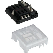 Blade Style LED Indicator Fuse Block w/Negative Bus Bar - 6 Circuit