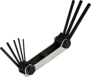Fold Up Hex Key Set, Large - Extra Long 3/16" Through 3/8" 5 Keys