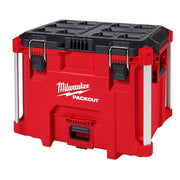 PACKOUT XL Tool Box, Impact-Resistant, Polymer, Black/Red, 22 in W x 16 in D x 19 in H