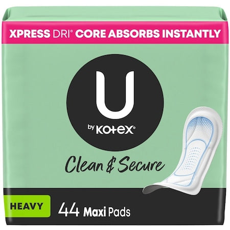 Sanitary Napkins, KOTEX, Heavy, Breathable Top Layer, 44/Pack, 3 PK